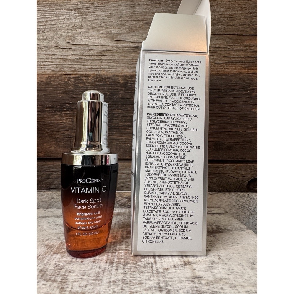 ProGenix Professional Skin Care Vitamin C Dark Spot Face Serum 1 oz | Made in US - Picture 2 of 4